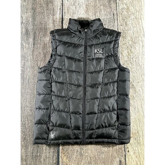 Spyder S16642 Men's Black Pelmo Puffer Vest Small KSL - Picture 1 of 12